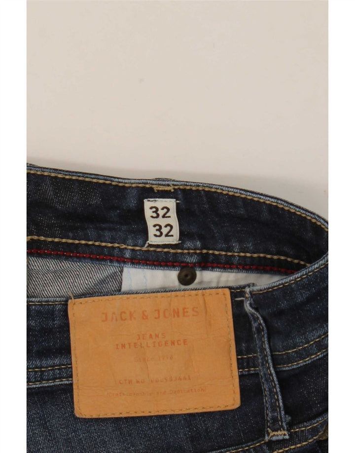 Męskie jeansy Jack & Jones Clark o regularnym kroju, proste W32 L32, niebieskie