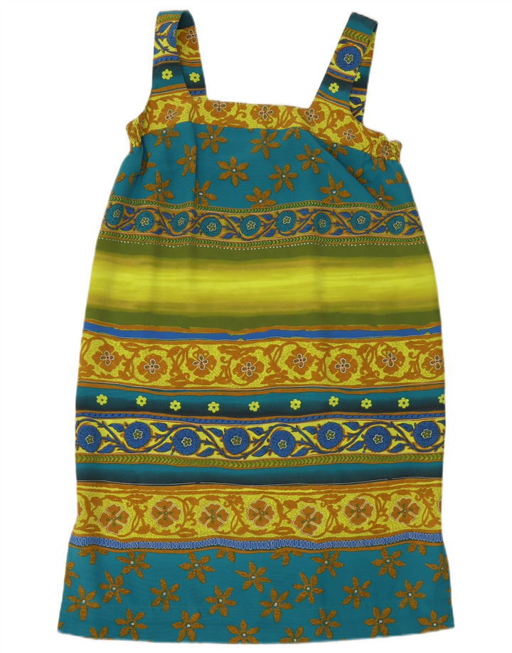 Damska sukienka letnia w stylu vintage UK 14, średnia, wielobarwna w kwiaty