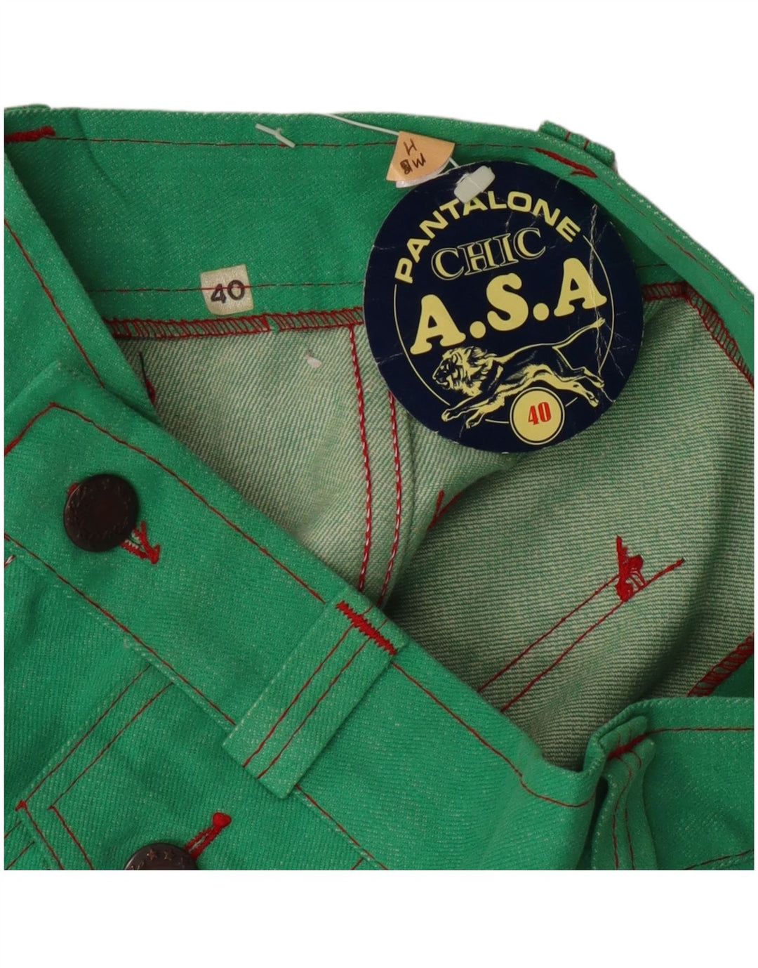 Eleganckie spodnie damskie Flare IT 40 Small W24 L28 zielone