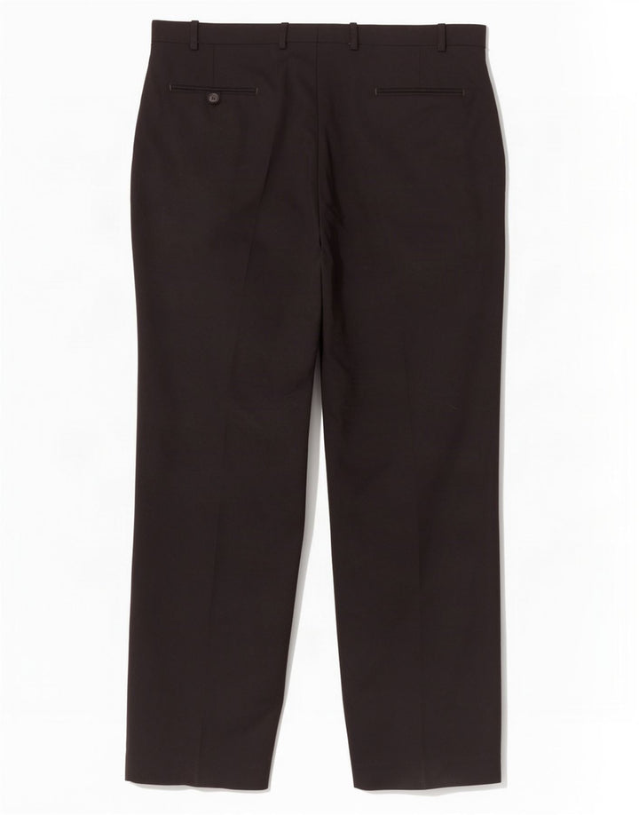 Damskie spodnie garniturowe Marks & Spencer W40 L33 Czarna wełna