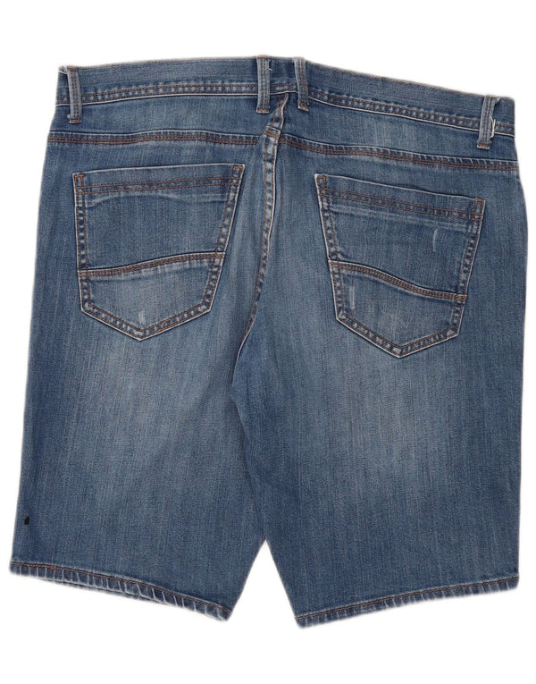 Best Company Mens Denim Shorts IT 52 XL W38 Blue Cotton