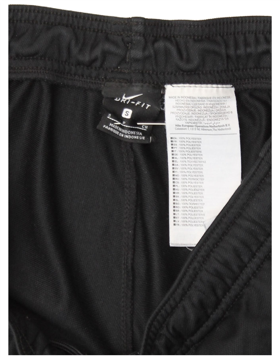 Męskie spodnie dresowe Nike Dri Fit, małe, czarne, poliestrowe