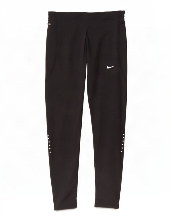 Nike Womens Dri Fit Leggings UK 10 Small Black