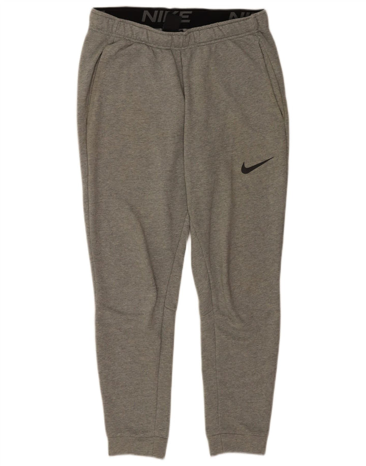 Męskie spodnie dresowe Nike Dri Fit Standard Joggers, średnioszare, bawełniane