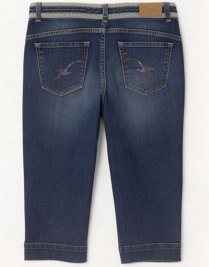 Damskie bermudy jeansowe Trussardi, duże W32 niebieskie
