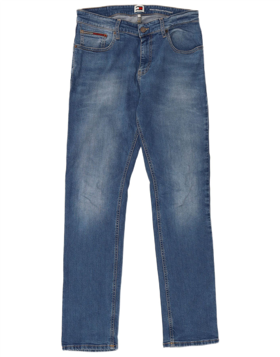 Męskie dżinsy Tommy Hilfiger Ryan Regular Straight W32 L32 Niebieskie bawełniane
