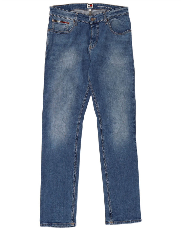 Męskie dżinsy Tommy Hilfiger Ryan Regular Straight W32 L32 Niebieskie bawełniane