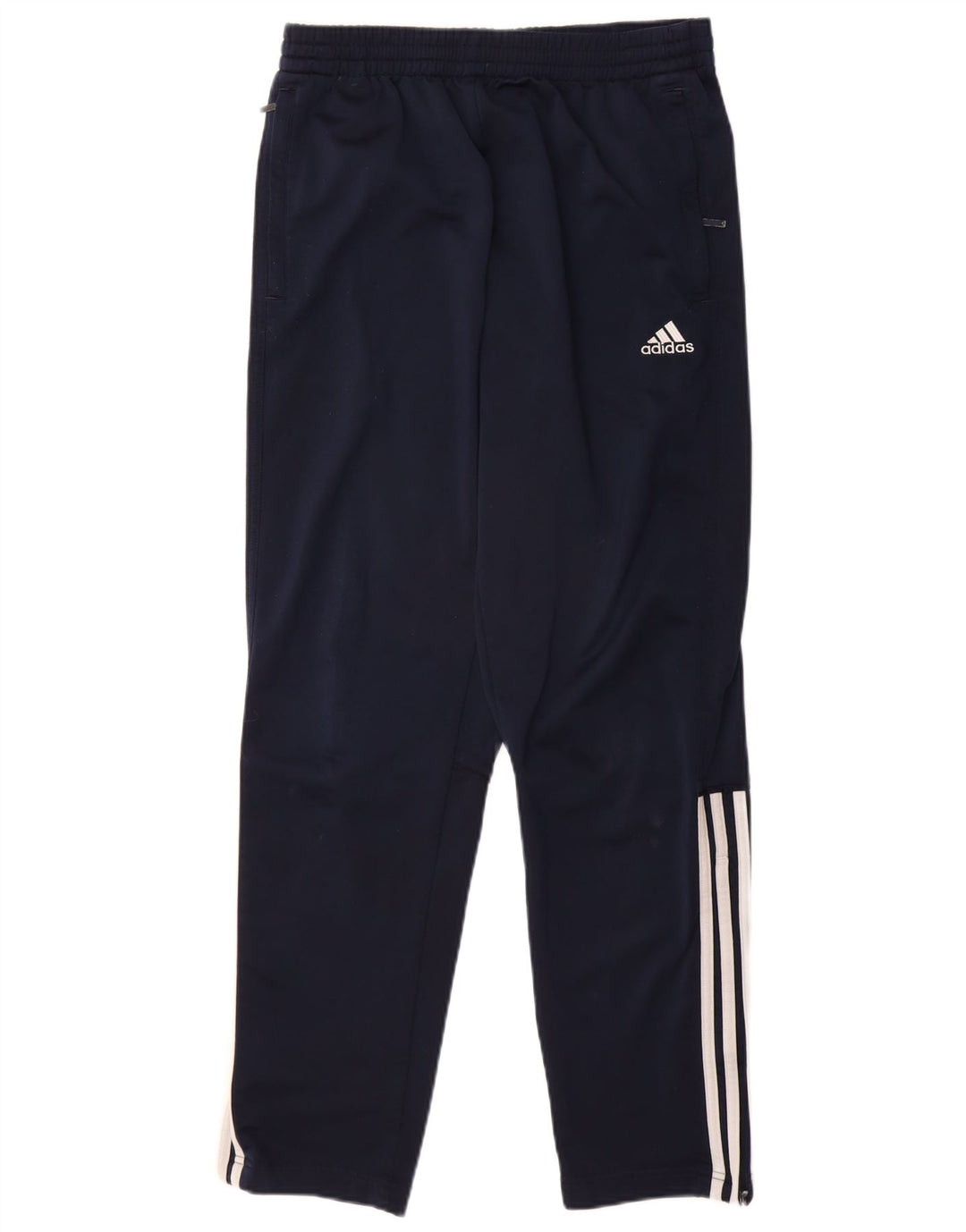 Męskie spodnie dresowe Adidas, duże, granatowe, poliestrowe