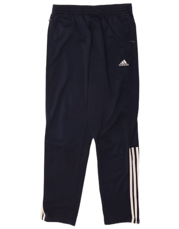 Męskie spodnie dresowe Adidas, duże, granatowe, poliestrowe