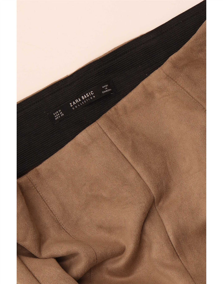 Spodnie damskie Zara Skinny Medium W28 L28 brązowe