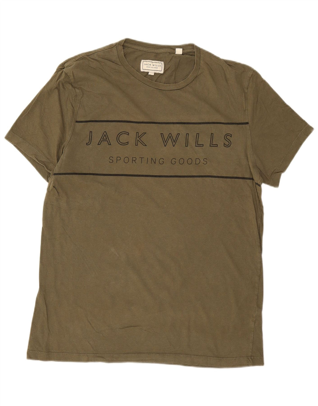 Męska koszulka z grafiką Jack Wills, średnia, bawełniana khaki