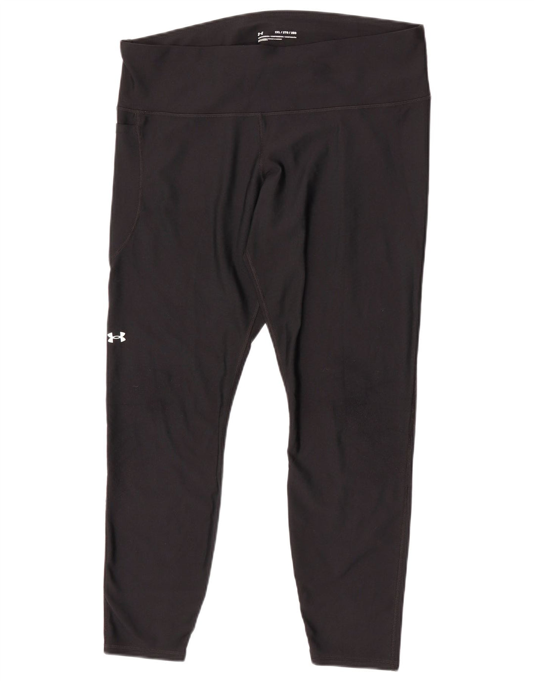 Damskie legginsy Capri Under Armour UK 20 2XL, czarny poliester