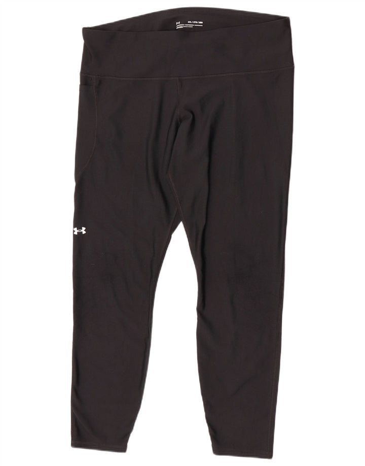 Damskie legginsy Capri Under Armour UK 20 2XL, czarny poliester
