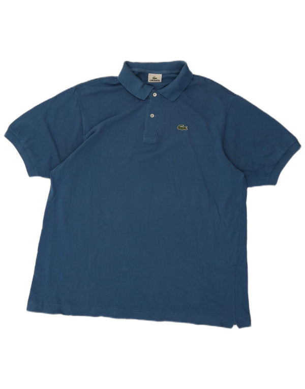 Męska koszulka polo Lacoste, rozmiar 7, 2XL, niebieska, bawełniana
