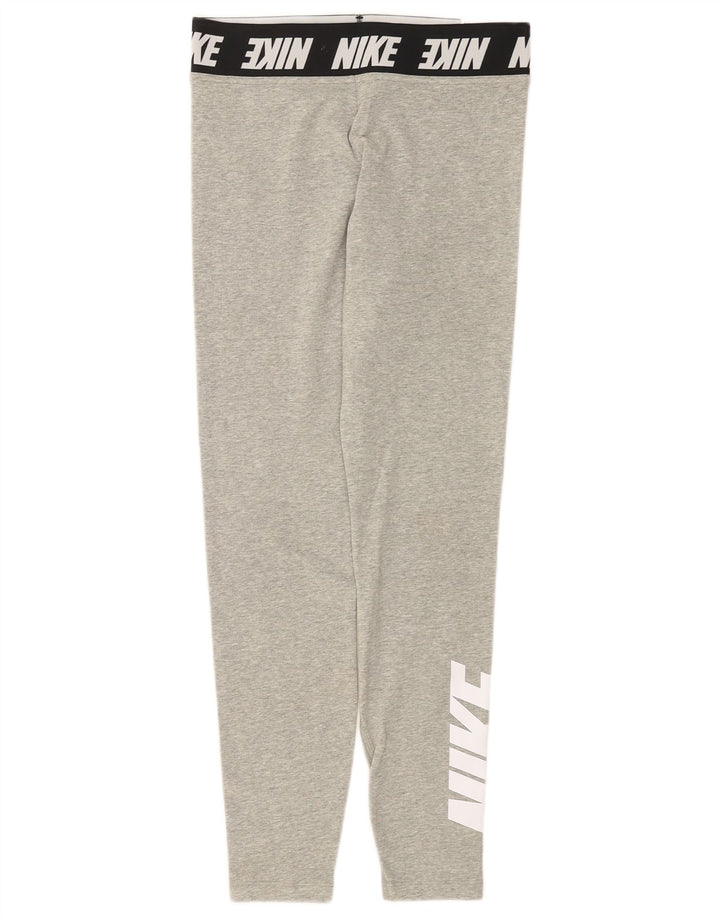 Damskie legginsy Nike Tight Fit Graphic UK 12 w kolorze średnioszarym