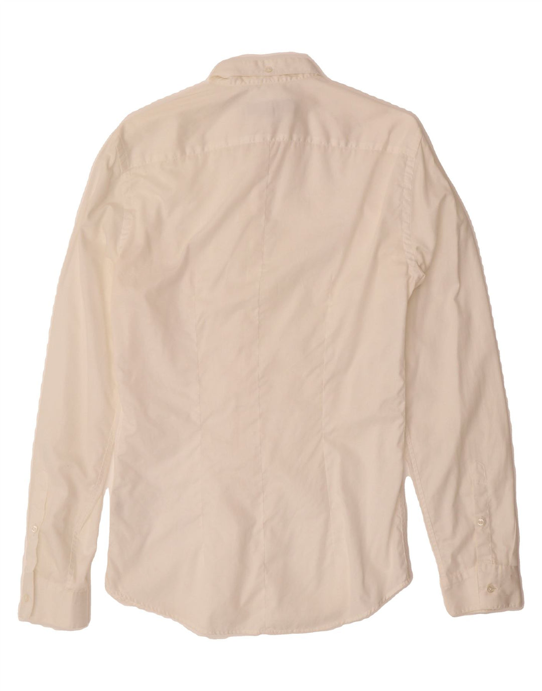 TRUSSARDI Mens Shirt Size 39 Medium White Vintage Trussardi and Second-Hand Trussardi from Messina Hembry 