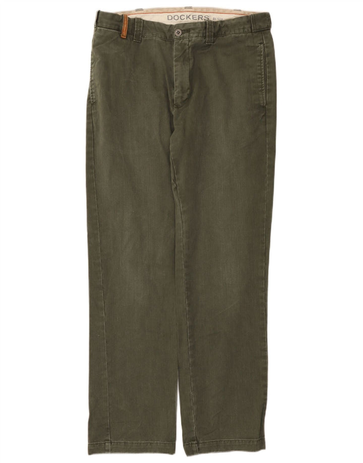 Męskie proste dżinsy Dockers W34 L32, bawełna khaki