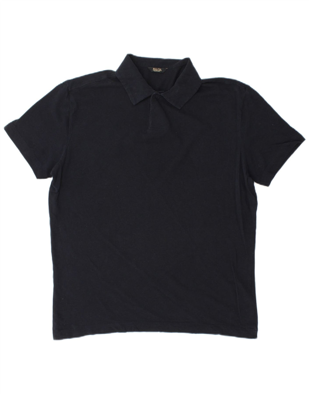 Męska koszulka polo Massimo Dutti, średnia, granatowa, bawełniana