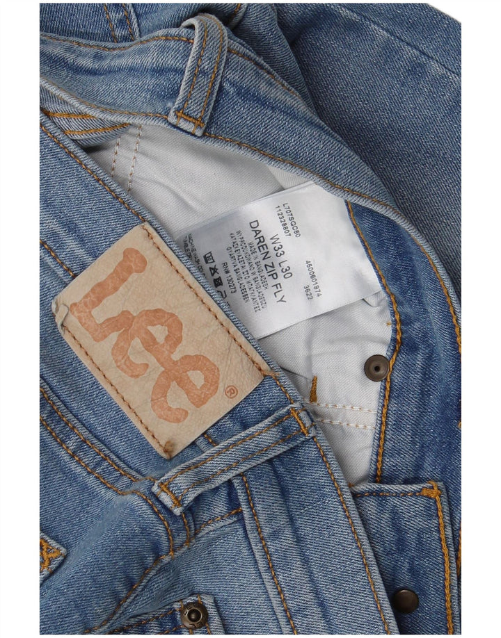 Damskie jeansy Lee Daren Zip Fly Straight W33 L30 Niebieska bawełna