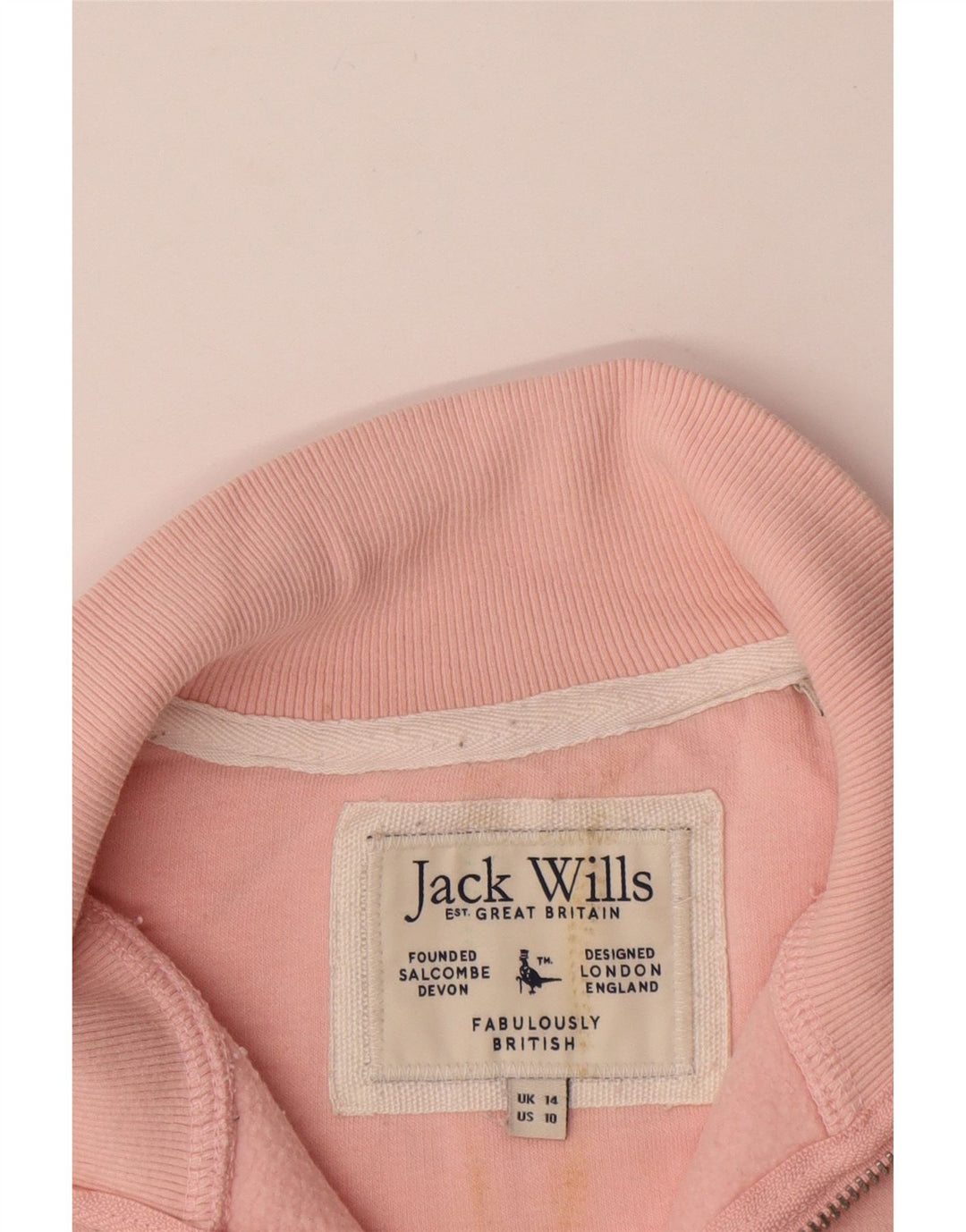 Damska bluza oversize Jack Wills z grafiką UK 14, duży różowy