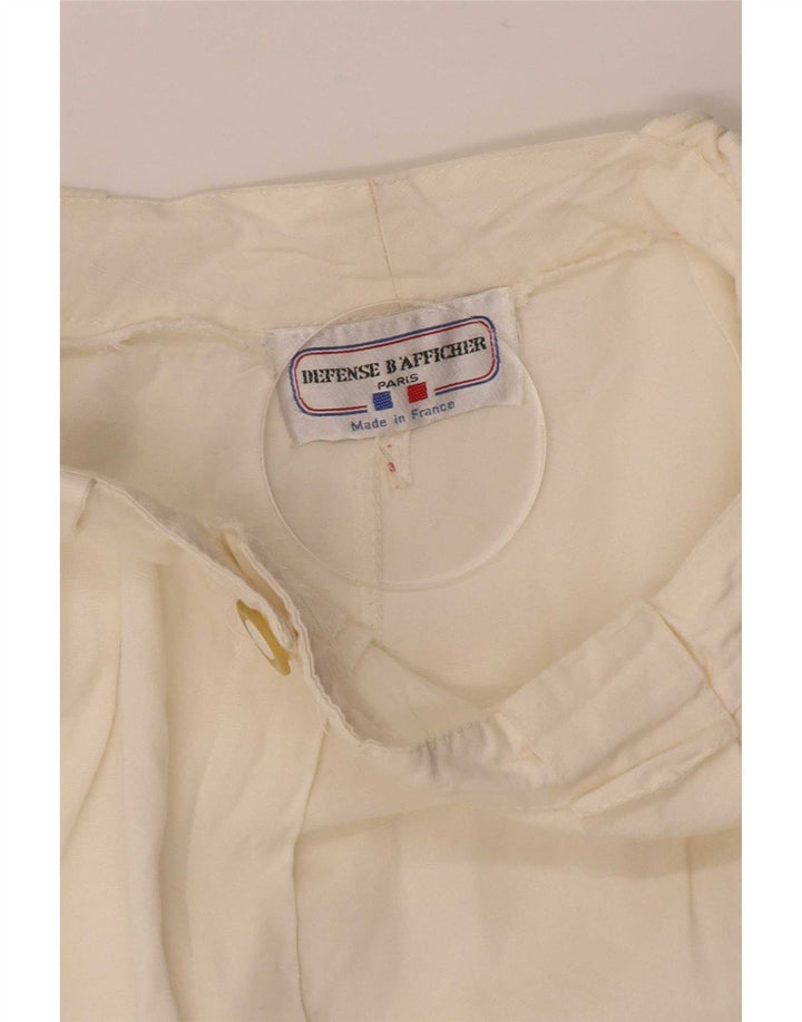 Vintage damskie szorty Chino średnie W28 w kolorze złamanej bieli