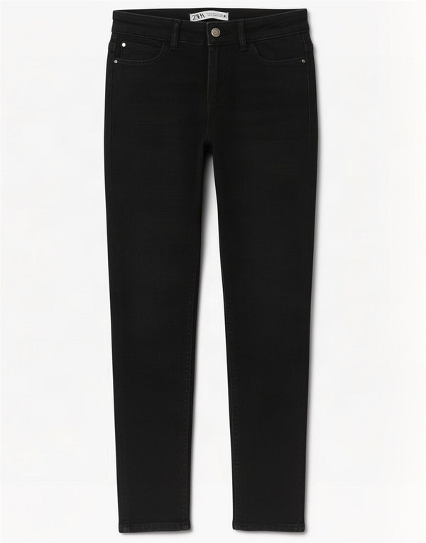 Damskie jeansy Skinny Zara EU 36 XS W26 L28 Czarna bawełna