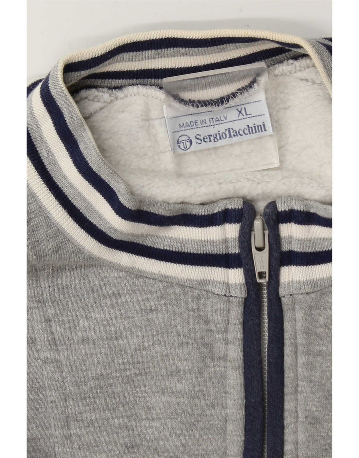 Męska bluza z zamkiem błyskawicznym Sergio Tacchini XL, szary, blok kolorów