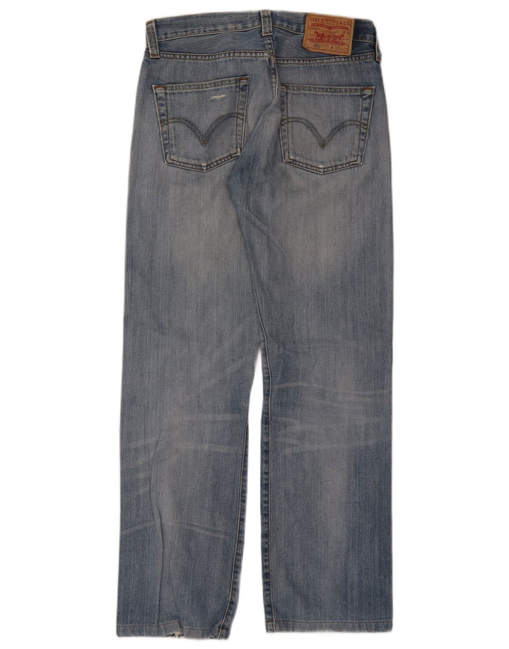 Męskie jeansy Levi's 501 w trudnej sytuacji W30 L29 Niebieska bawełna