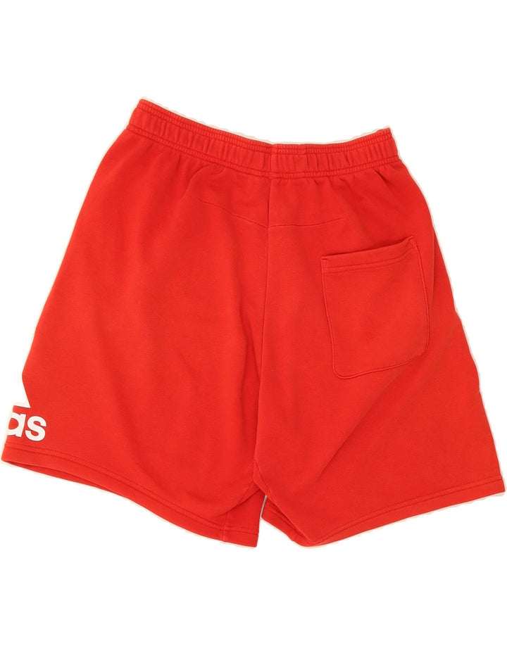 ADIDAS Mens Graphic Sport Shorts Medium Red Cotton Vintage Adidas and Second-Hand Adidas from Messina Hembry 