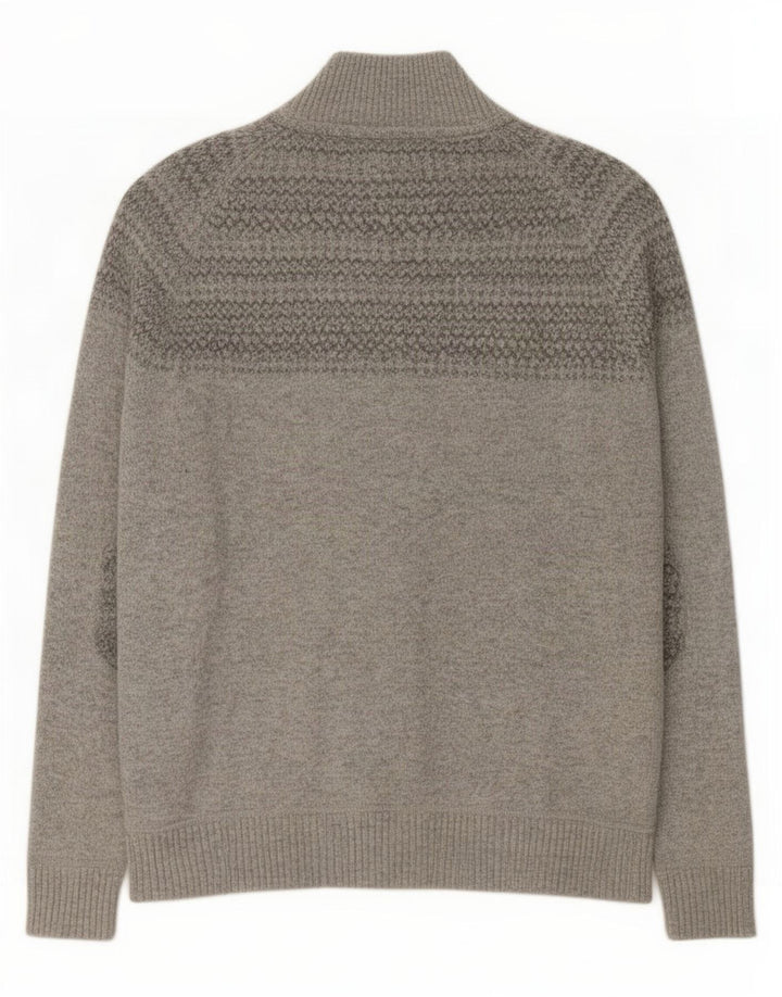 Męski sweter z golfem Ted Baker, rozmiar 6 2XL, szary, bawełniany