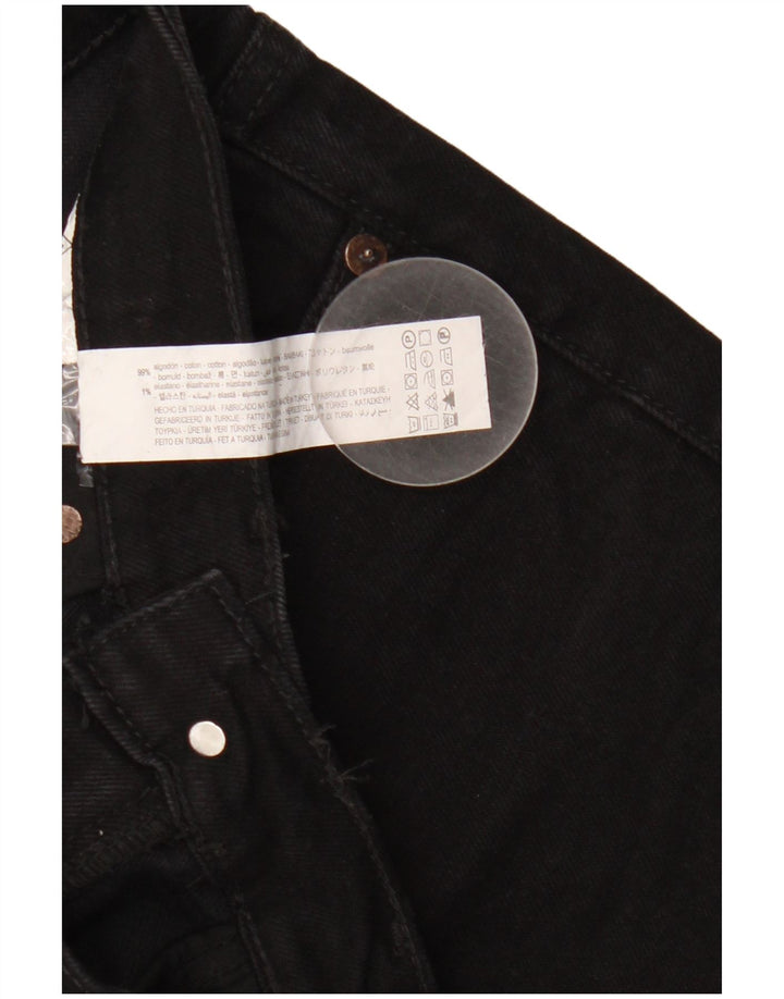 Damskie jeansy rozkloszowane Zara EU 34 2XS W24 L32 Czarne bawełniane