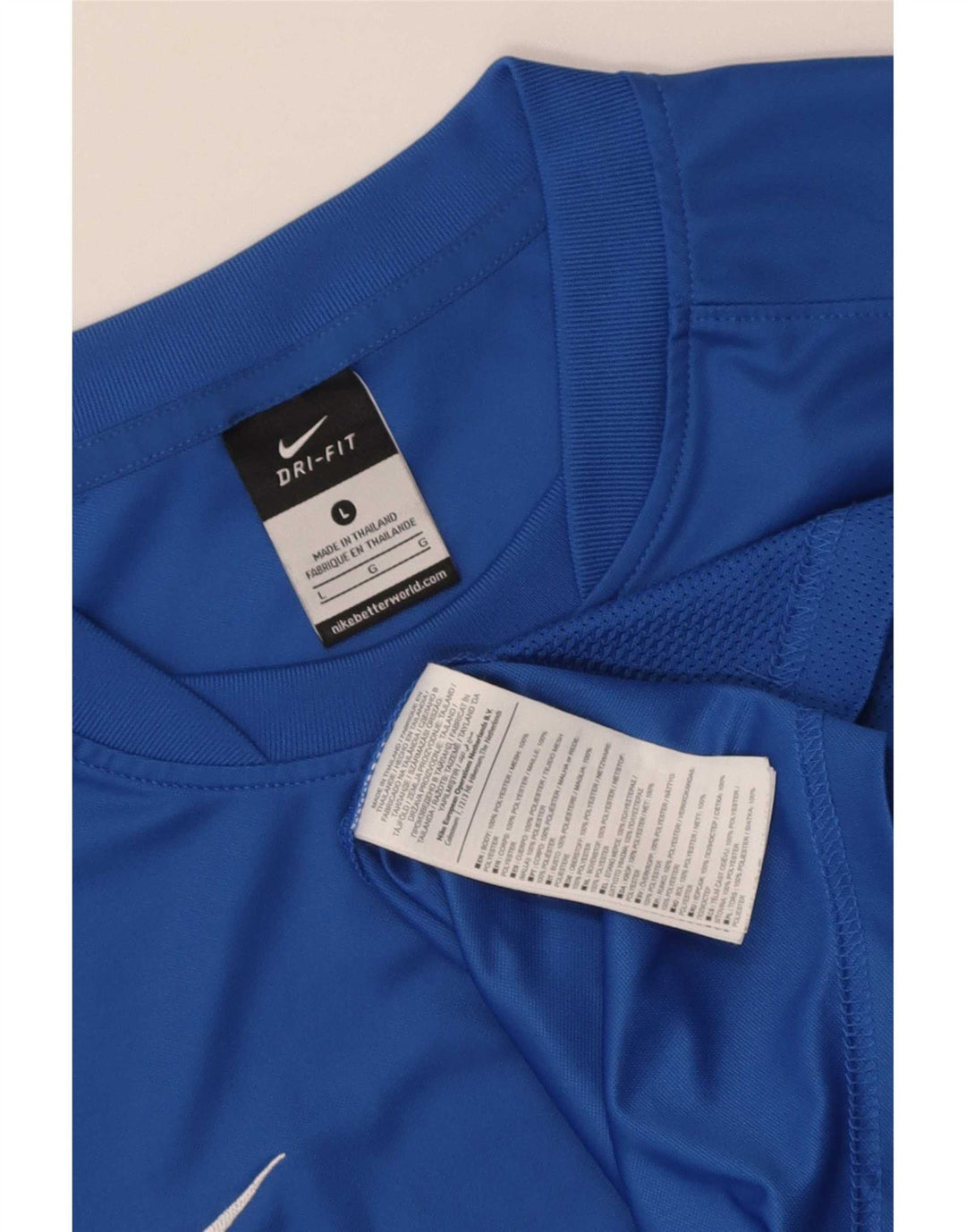 Męski T-shirt Nike Dri Fit, duży, niebieski, poliester