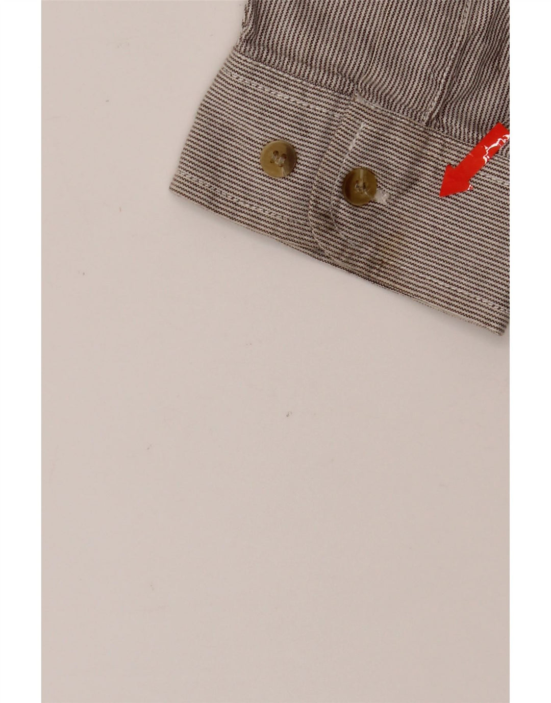 LEE Mens Shirt XL Grey Striped Cotton Vintage Lee and Second-Hand Lee from Messina Hembry 