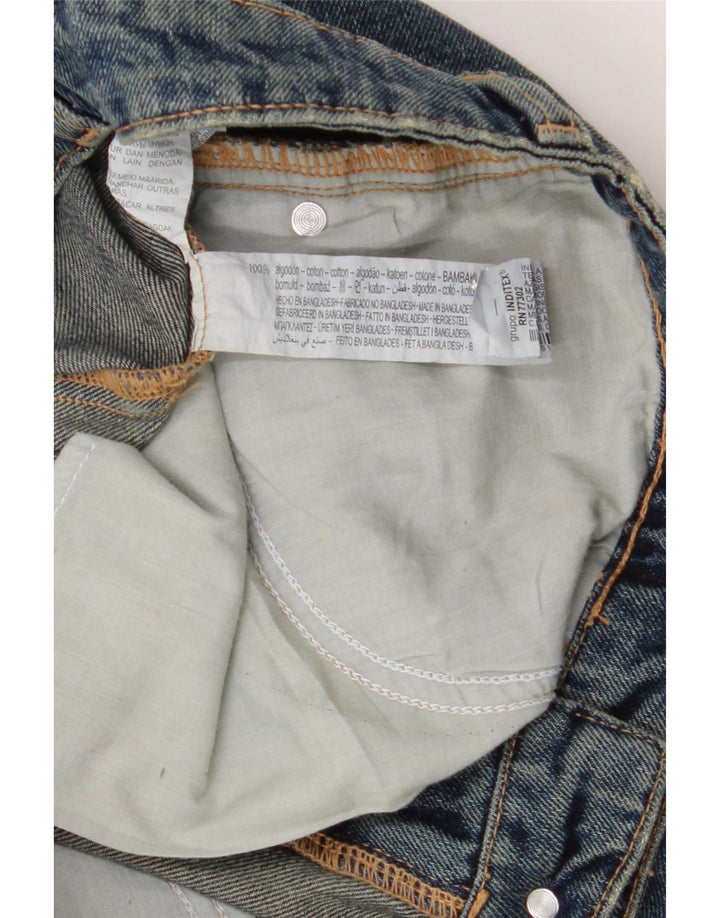 Damska spódnica jeansowa Maxi Zara, średnia W28, niebieska bawełna