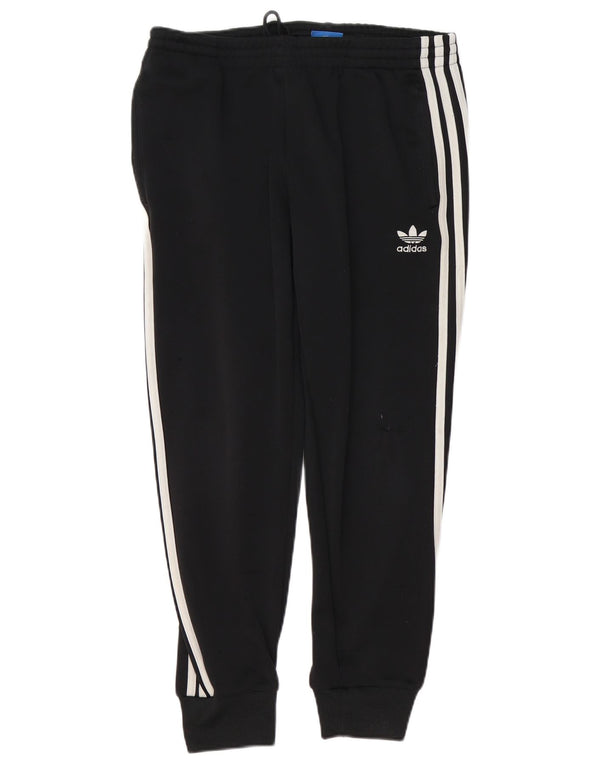 Damskie spodnie dresowe ADIDAS Joggers UK 12 Średni czarny poliester
