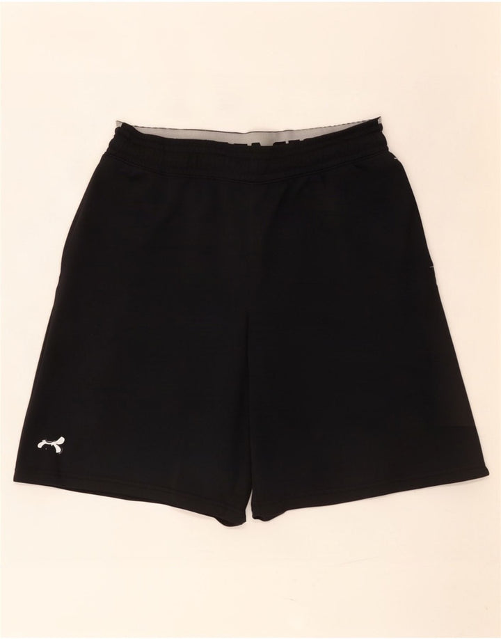 Męskie spodenki sportowe Under Armour o luźnym kroju z grafiką, w kolorze średniej czerni