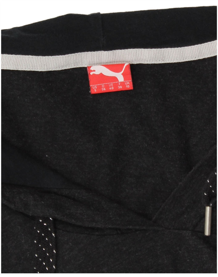 Damska bluza z kapturem oversize Puma z długim rękawem UK 10 Small Grey