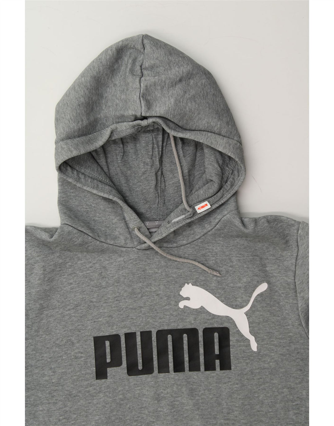 PUMA Mens Graphic Hoodie Jumper Small Grey Cotton Vintage Puma and Second-Hand Puma from Messina Hembry 