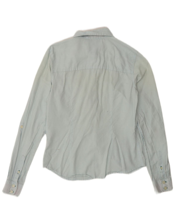 Koszula damska TOMMY HILFIGER US 4 Small, niebieska, bawełniana