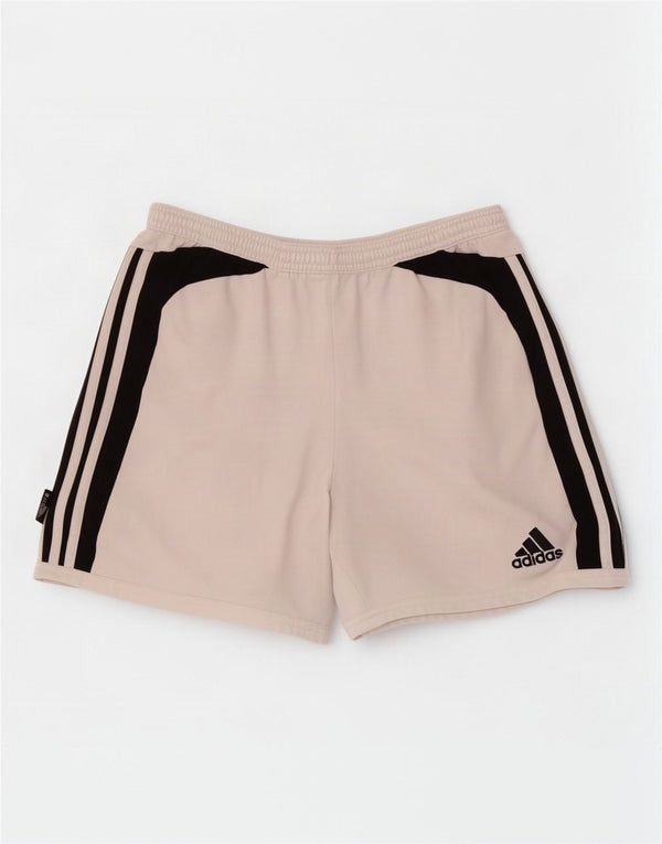 Adidas Mens Climalite Sport Shorts Large White Colourblock Polyester