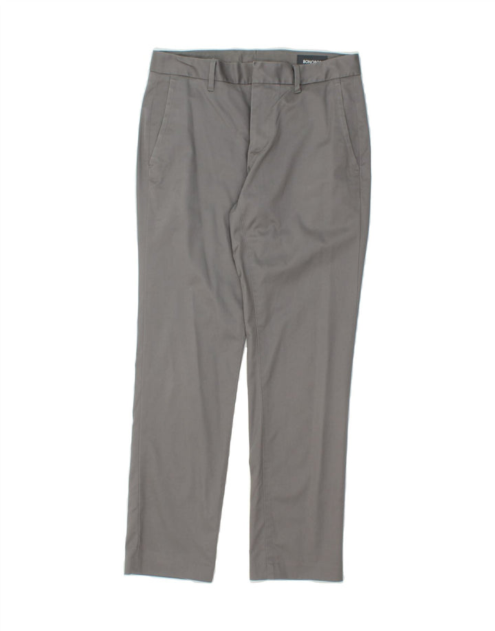 BONOBOS Mens Slim Chino Trousers W29 L28 Grey Cotton Vintage BONOBOS and Second-Hand BONOBOS from Messina Hembry 