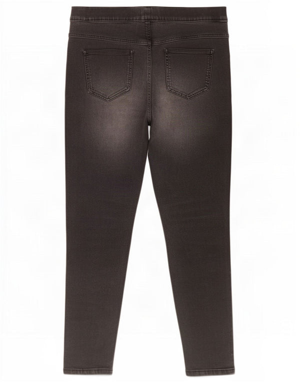 Marks & Spencer Damskie Jeansy Jeggingowe Przycięte UK 14 Duże W32 L24 Czarne