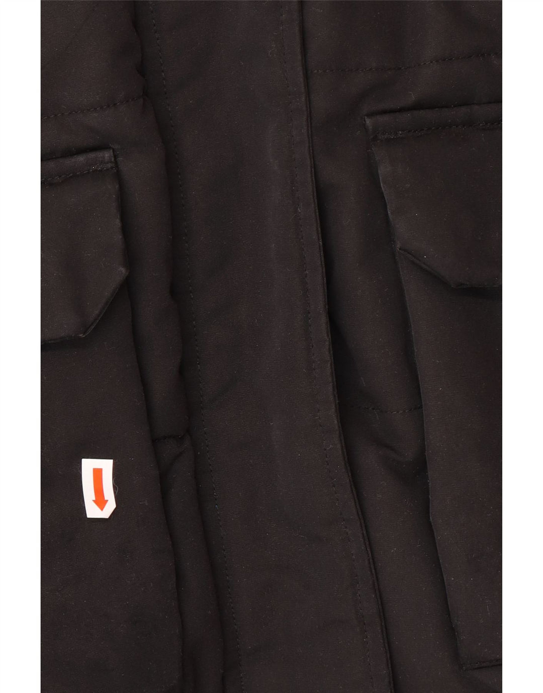 Damska kurtka z kapturem Superdry o luźnym kroju, wyściełana UK 10, mała, czarna, zimowa