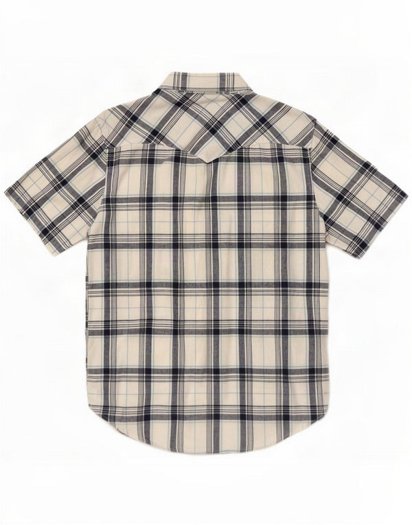 Levi's Męska koszula slim fit z krótkim rękawem, mała, niebieska krata, bawełniana