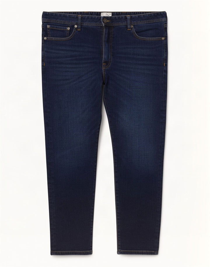 Marks & Spencer Męskie jeansy slim W40 L29 Granatowe, bawełniane