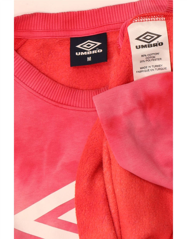 Męska bluza z grafiką Umbro, bawełniana, w kolorze średniego różu