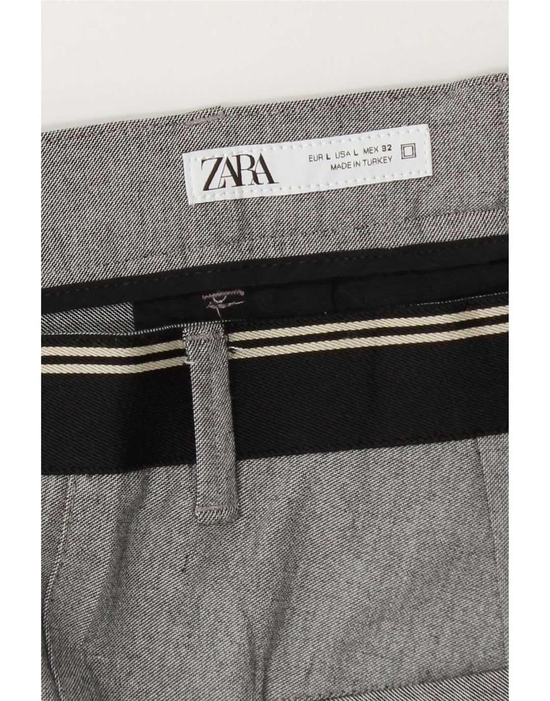 Męskie zwężane spodnie chino Zara, duże, W32 L29, szare