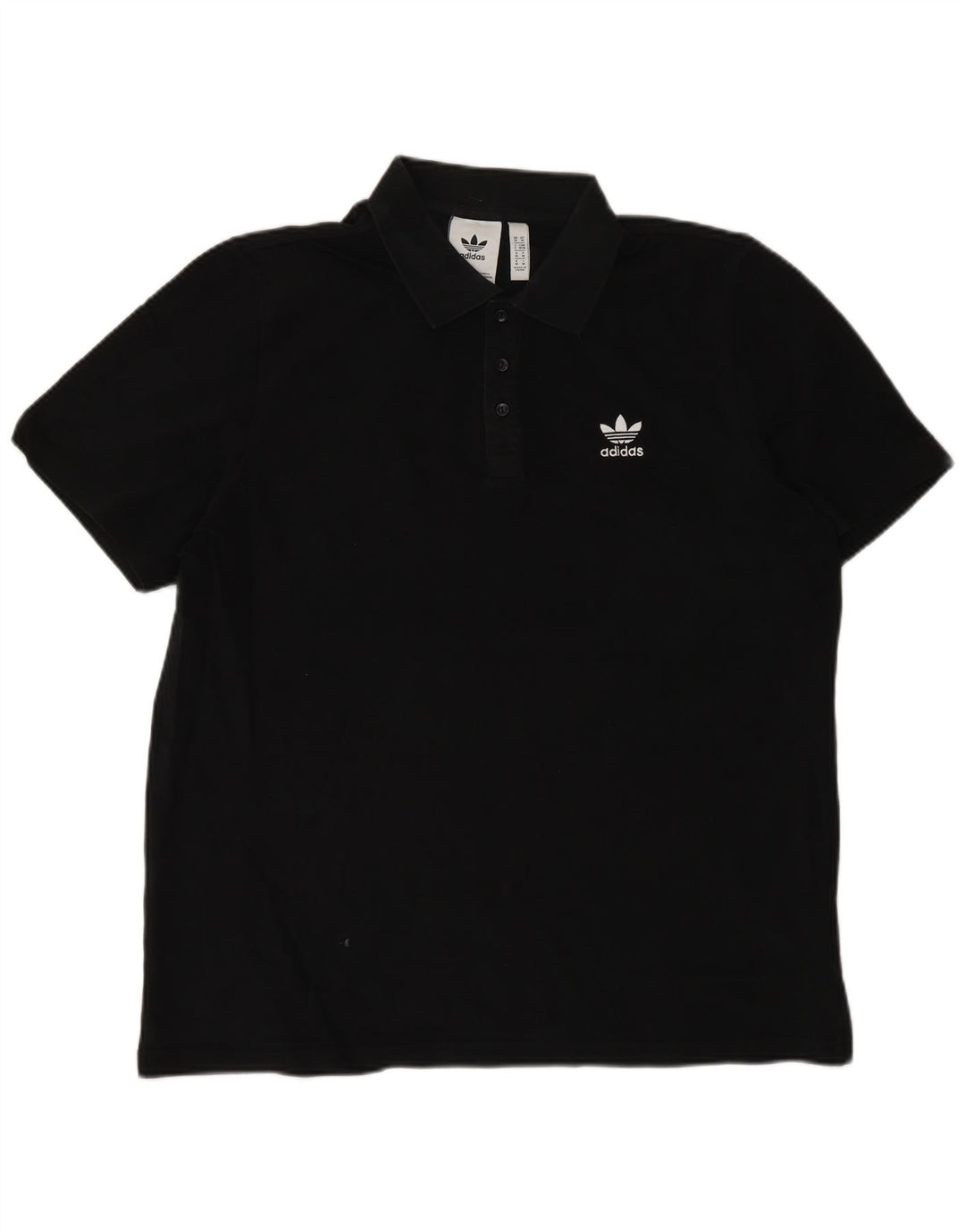 Męska koszulka polo Adidas, średnia czarna, bawełniana