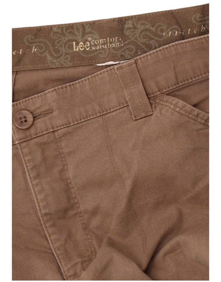 Damskie spodnie Lee Straight Cargo W31 L28 brązowe