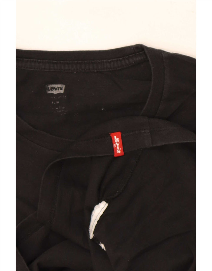 Męski t-shirt Levi's Top, mały, czarny